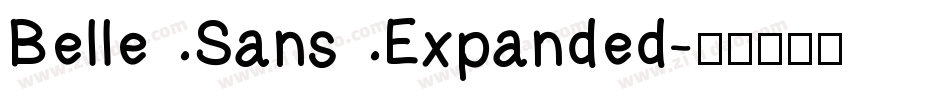 Belle Sans Expanded字体转换
